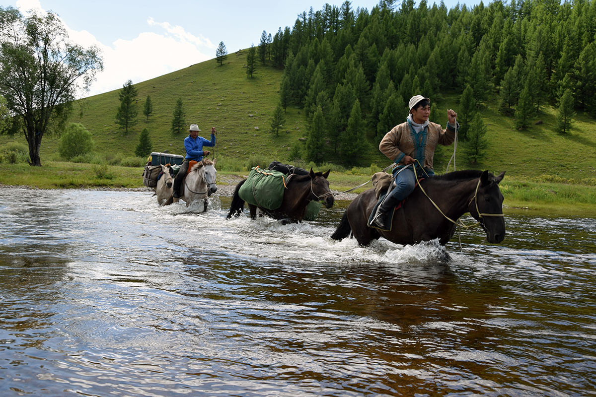Horse riding in Mongolia
