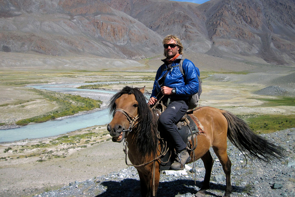 Horseback riding in Mongolia