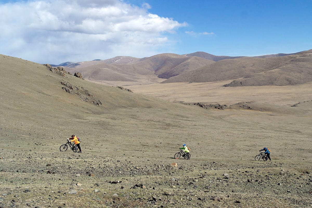 Cycling through Khangai mountains Cycling through Khangai mountains