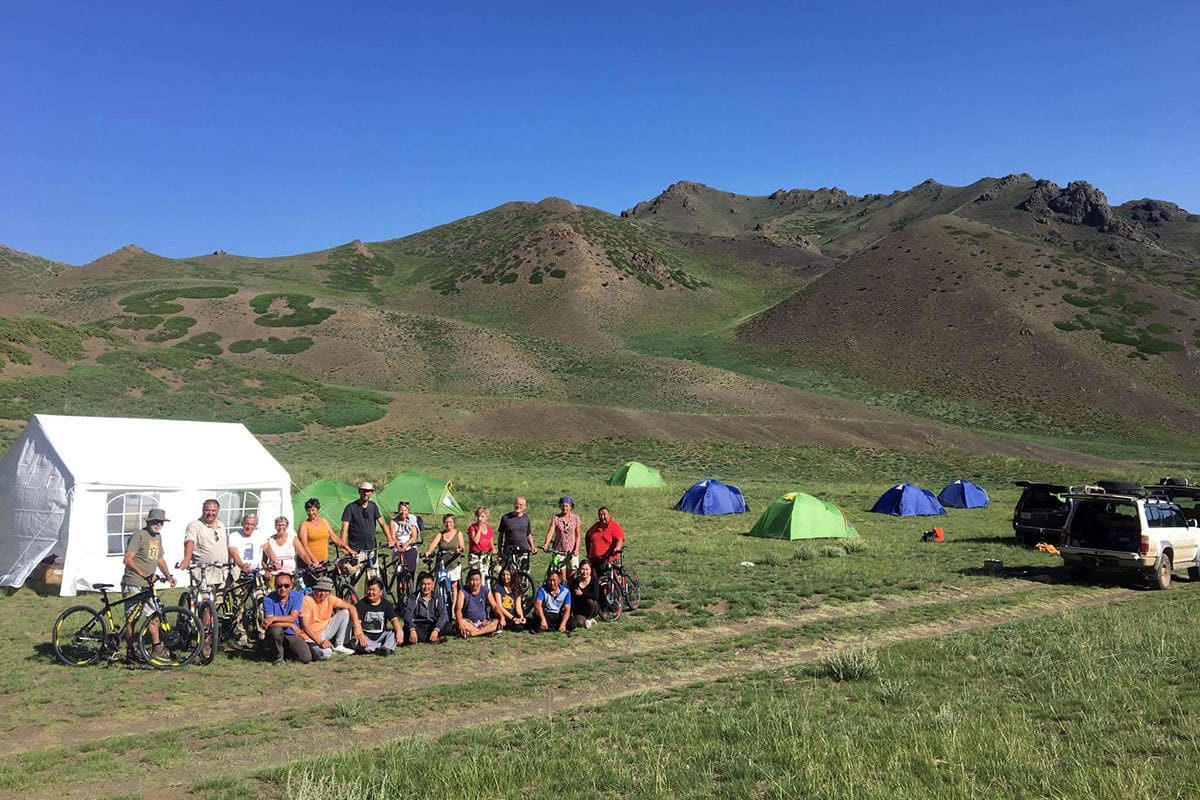 Cycling campsite