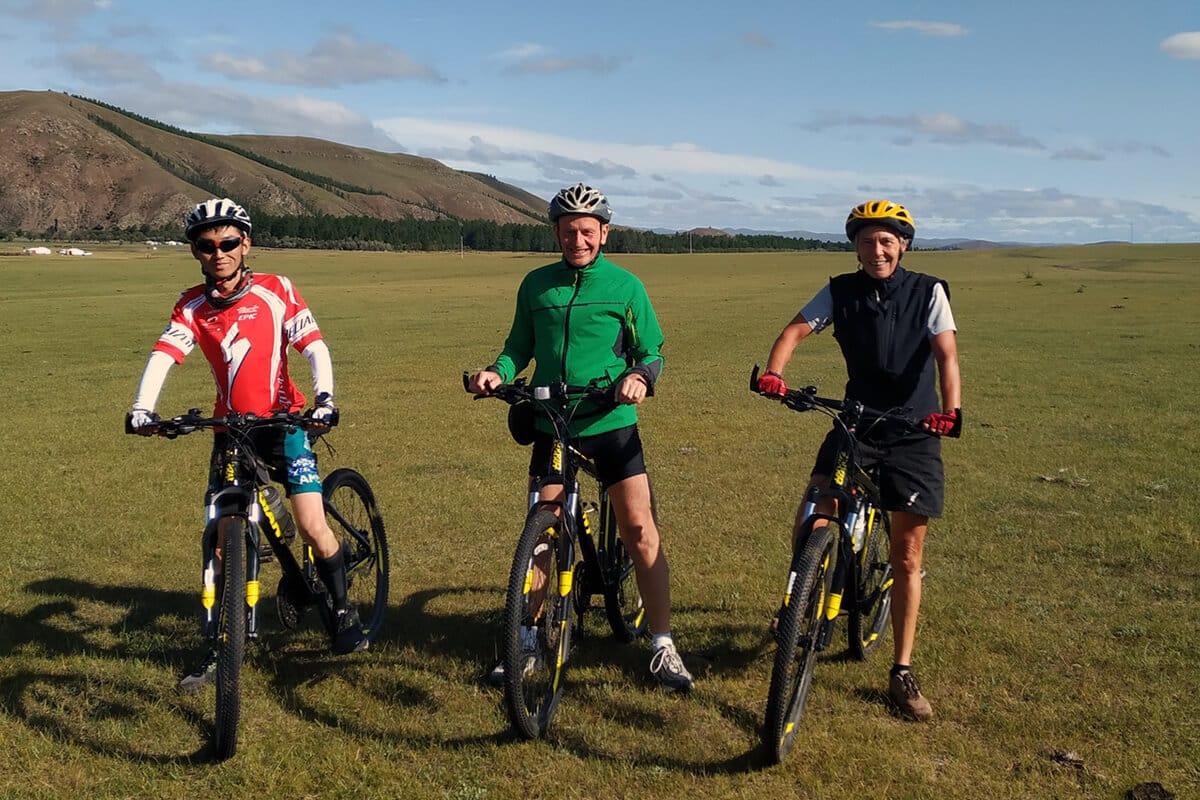 Cycling in Orkhon valley Cycling in Orkhon valley