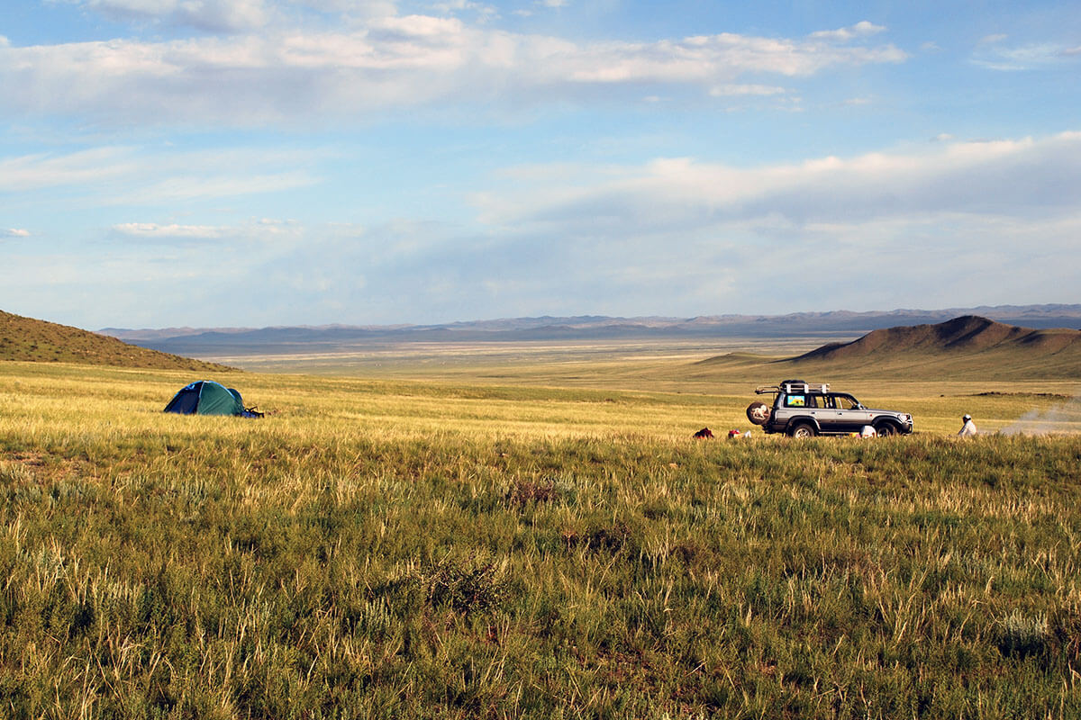 Camping in Mongolia