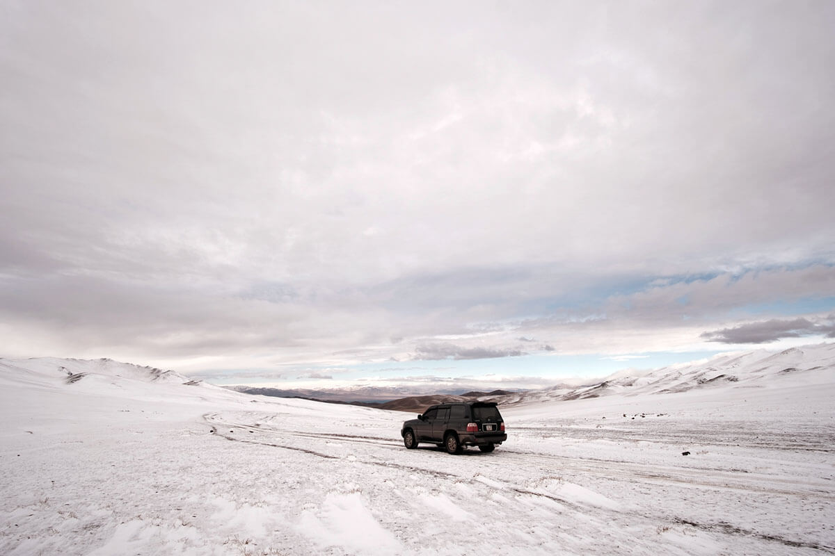 winter landscape in Mongolia