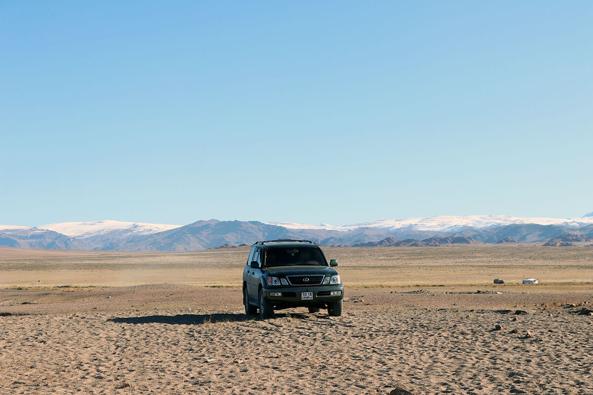 Drive through Mongolia