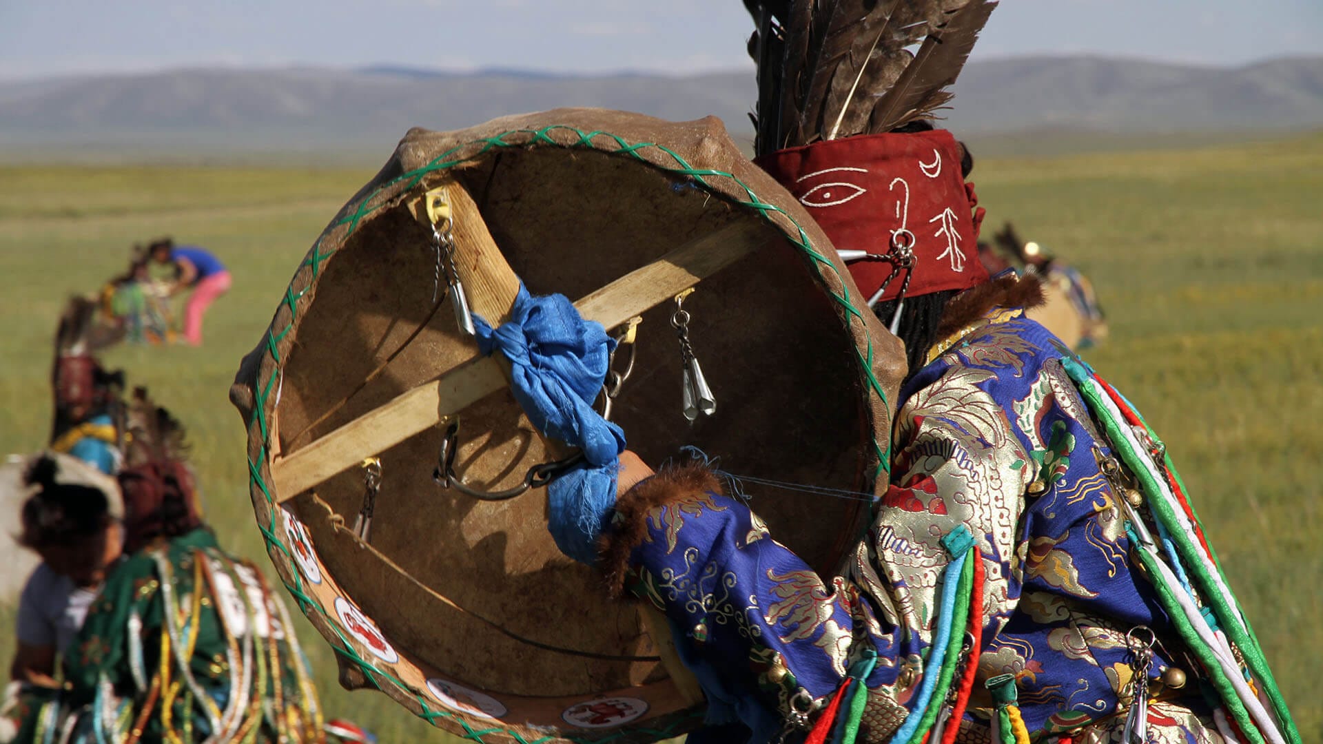 Shaman performing