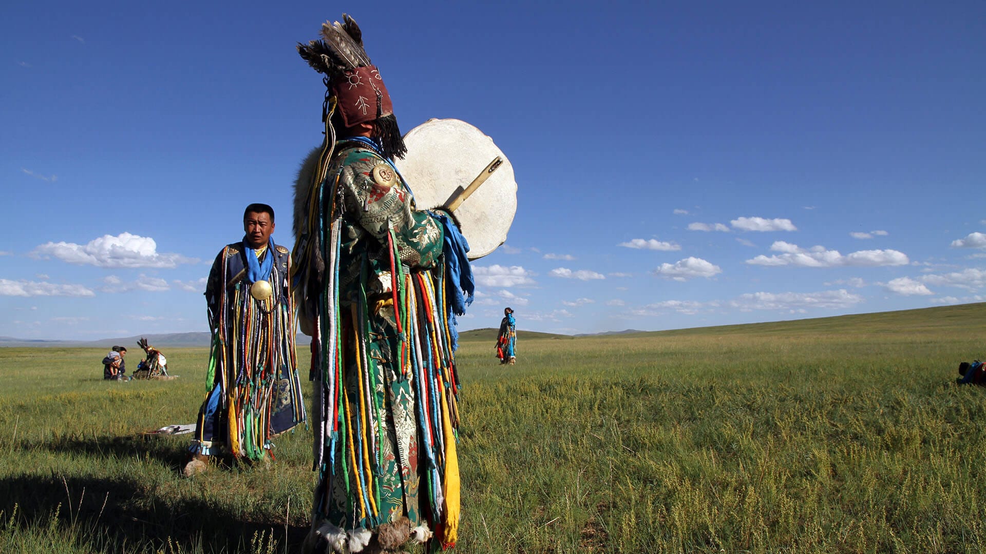 Shaman performing