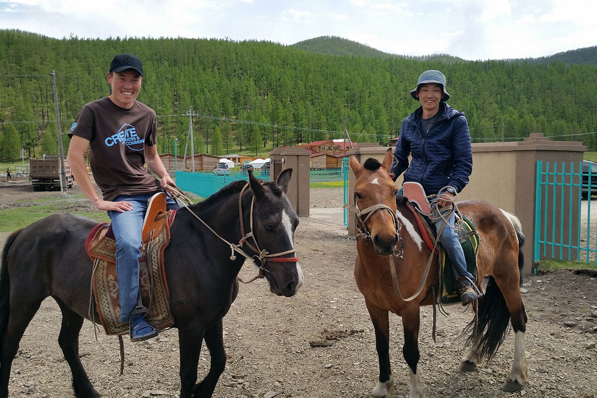 Mongolian riders